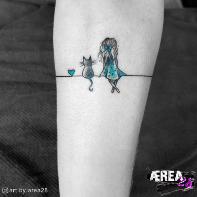 Sweet, Girl_and_Cat_Arm_Tattoo_by_Älli_Lux_1