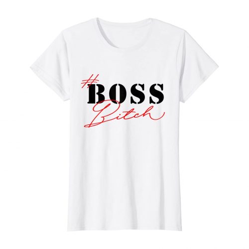 #BossBitch Shirt by AREA28-white